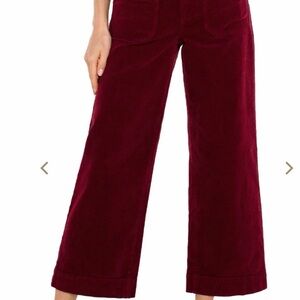 Liverpool Women's Burgundy Corduroy Capris